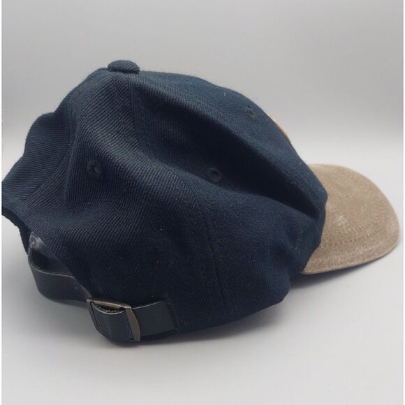 ANNCO Texas A&M Collegiate Black Brown Strap Back Baseball Hat Cap One Size Logo - Picture 7 of 11